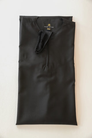 BOYS PREMIUM EMIRATI THOBES - BLACK BOYS PREMIUM EMIRATI THOBES - BLACK
