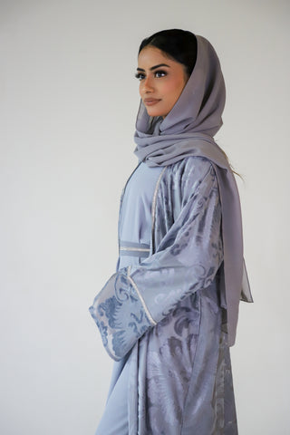 Elegant Grey Open Abaya Elegant Grey Open Abaya