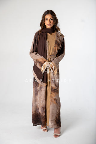 Brown Marble Abaya Brown Marble Abaya