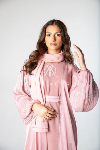 Balloon Sleeve Abaya Pink Balloon Sleeve Abaya Pink