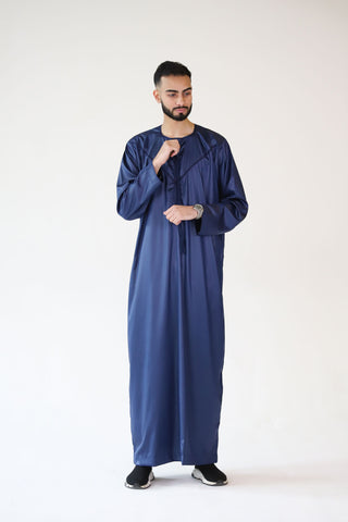 Navy Blue Emarati Thobes Navy Blue Emarati Thobes