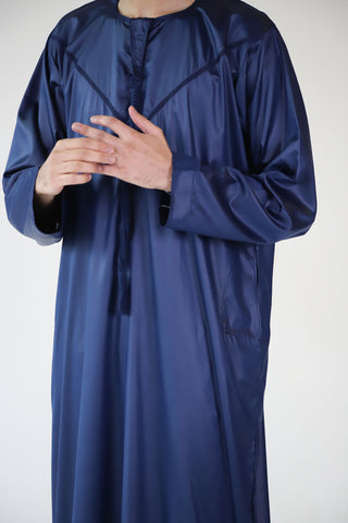 Navy Blue Emarati Thobes Navy Blue Emarati Thobes