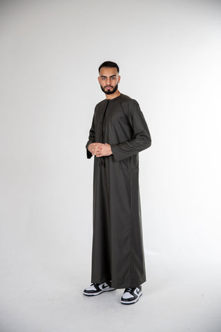 BOYS PREMIUM EMIRATI THOBES - OLIVE BOYS PREMIUM EMIRATI THOBES - OLIVE