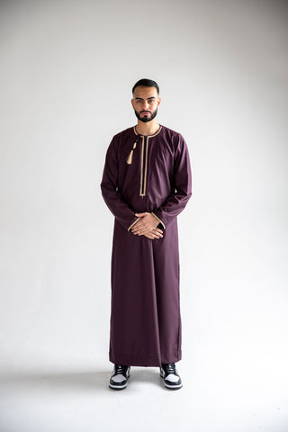 BOYS PREMIUM OMANI THOBES - MAROON BOYS PREMIUM OMANI THOBES - MAROON