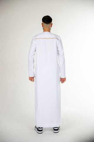 BOYS PREMIUM OMANI THOBES - WHITE BOYS PREMIUM OMANI THOBES - WHITE