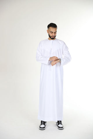 BOYS PREMIUM EMIRATI THOBES - WHITE BOYS PREMIUM EMIRATI THOBES - WHITE
