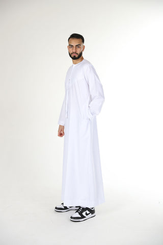 BOYS PREMIUM EMIRATI THOBES - WHITE BOYS PREMIUM EMIRATI THOBES - WHITE