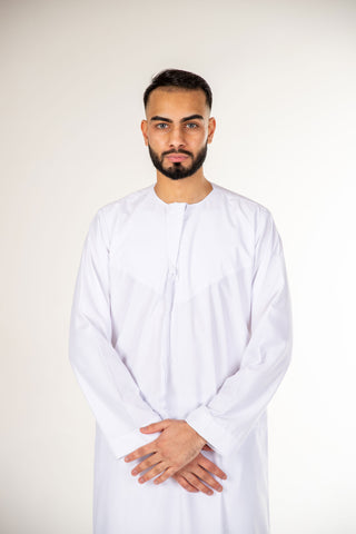BOYS PREMIUM EMIRATI THOBES - WHITE BOYS PREMIUM EMIRATI THOBES - WHITE