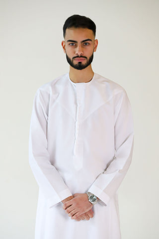 WHITE EMIRATI WATERPROOF THOBE WHITE EMIRATI WATERPROOF THOBE