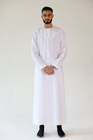 WHITE EMIRATI WATERPROOF THOBE WHITE EMIRATI WATERPROOF THOBE