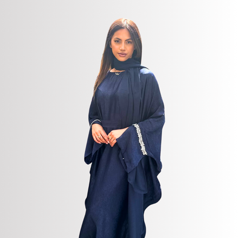 Blue Laylah Embellished Abaya Blue Laylah Embellished Abaya