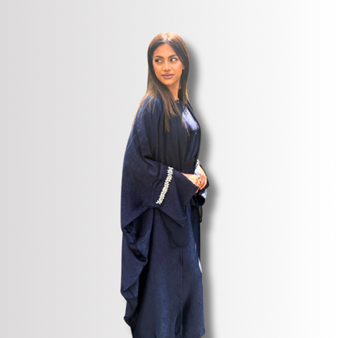Blue Laylah Embellished Abaya Blue Laylah Embellished Abaya