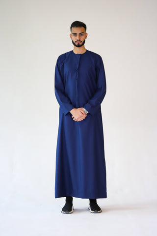 BOYS PREMIUM EMIRATI THOBES - NAVY BLUE BOYS PREMIUM EMIRATI THOBES - NAVY BLUE