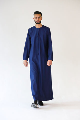 BOYS PREMIUM EMIRATI THOBES - NAVY BLUE BOYS PREMIUM EMIRATI THOBES - NAVY BLUE