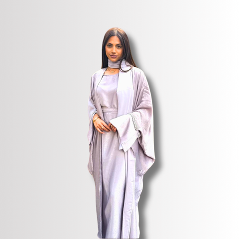 Dusty Mauve Laylah Embellished Abaya Dusty Mauve Laylah Embellished Abaya