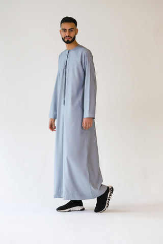 BOYS PREMIUM EMIRATI THOBES - GREY BOYS PREMIUM EMIRATI THOBES - GREY