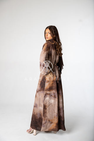 Brown Marble Abaya