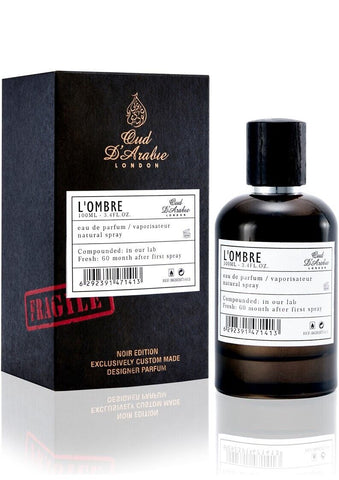 L'Ombre 100ml EDP Perfume by Oud D’Arabie London (Private Collection)