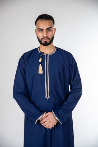 BOYS PREMIUM OMANI THOBES - BLUE