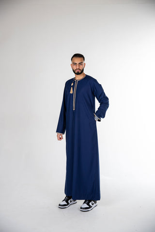 BOYS PREMIUM OMANI THOBES - BLUE