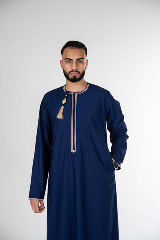 BOYS PREMIUM OMANI THOBES - BLUE