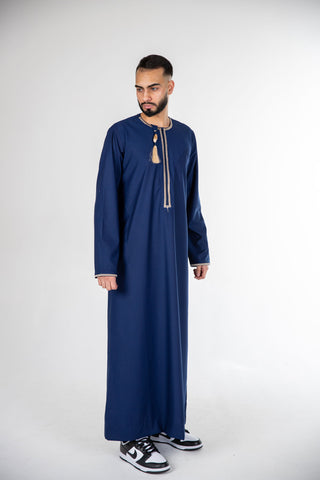 BOYS PREMIUM OMANI THOBES - BLUE