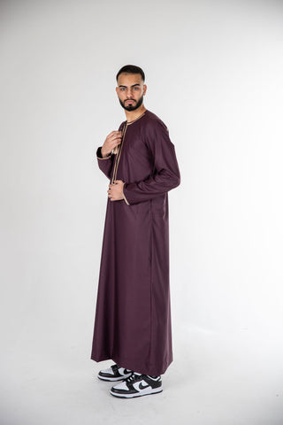 BOYS PREMIUM OMANI THOBES - MAROON