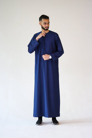 BOYS PREMIUM EMIRATI THOBES - NAVY BLUE