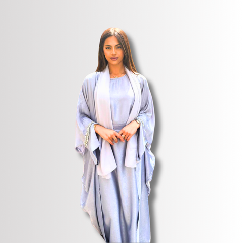 Grey Laylah Embellished Abaya