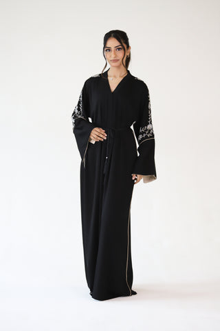 Luxury Premium Embellished Black Abaya