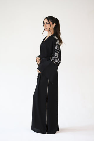 Luxury Premium Embellished Black Abaya