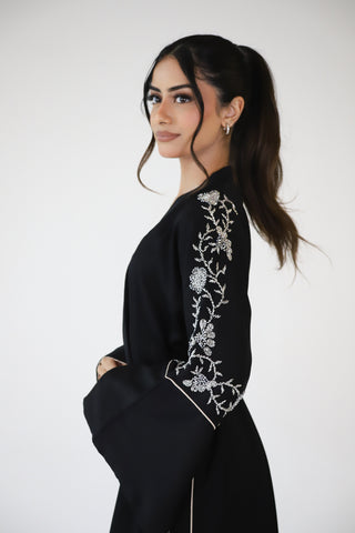 Luxury Premium Embellished Black Abaya