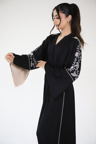 Luxury Premium Embellished Black Abaya