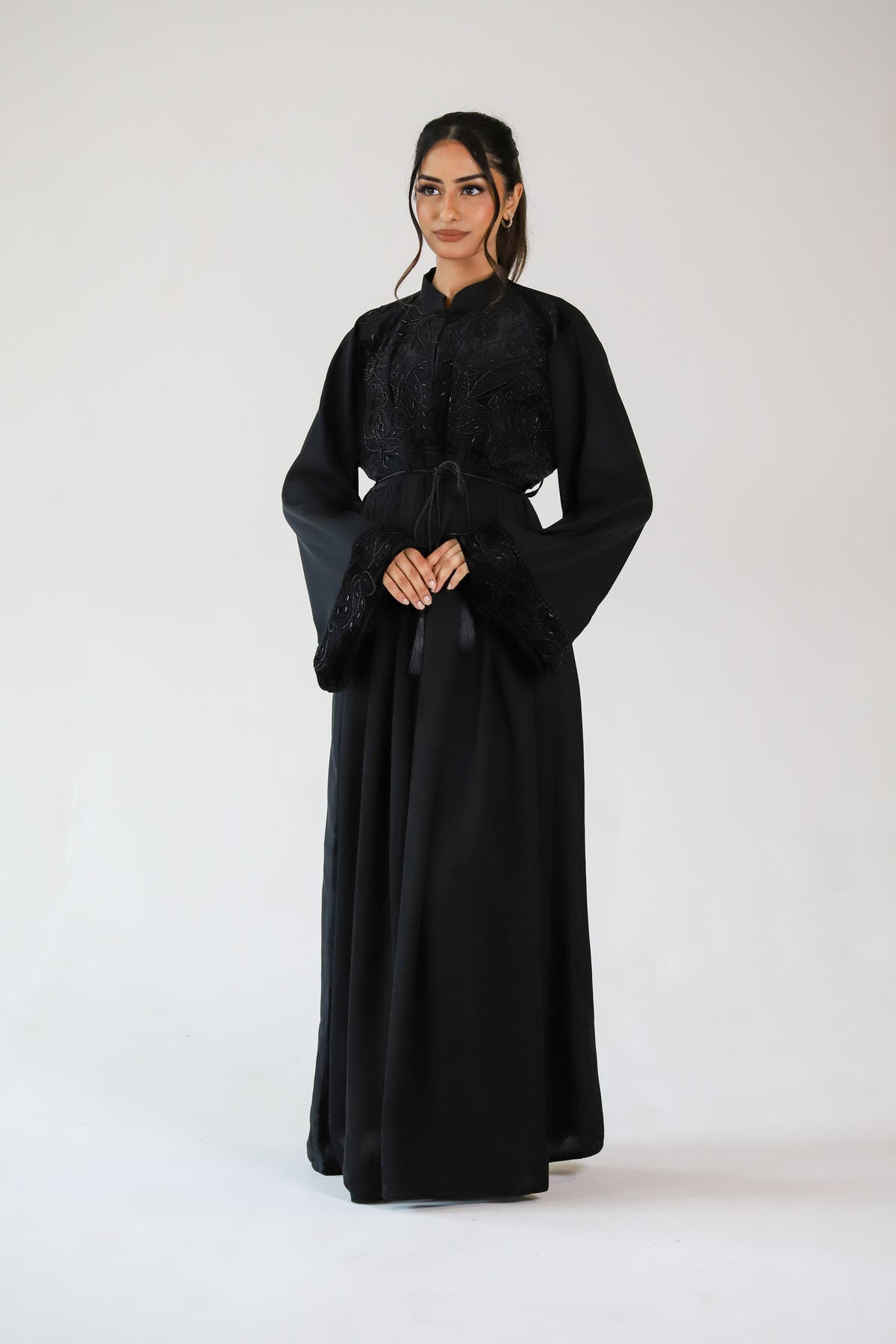 Luxury Premium Embellished Velvet top Abaya