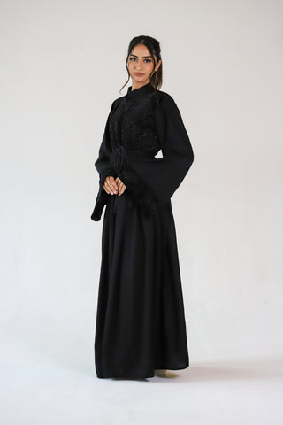 Luxury Premium Embellished Velvet top Abaya