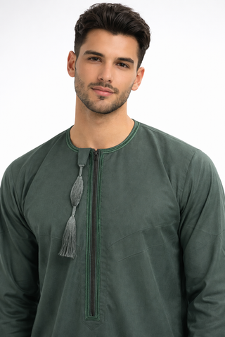 PREMIUM OMANI THOBES - EMARALD GREEN