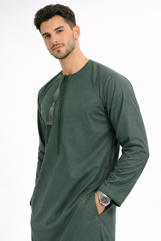 PREMIUM OMANI THOBES - EMARALD GREEN