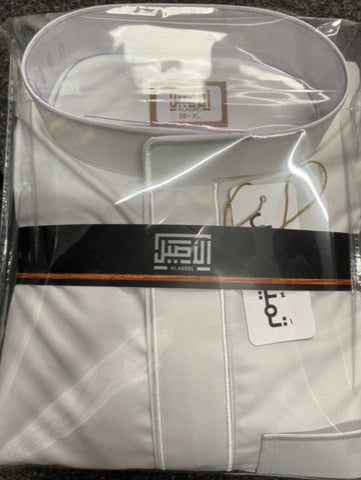 Al Aseel Thobe OFF White Embroidered *