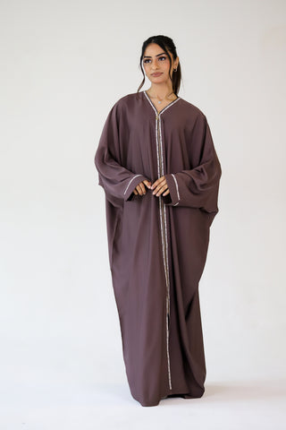 Elegant Zip Abaya