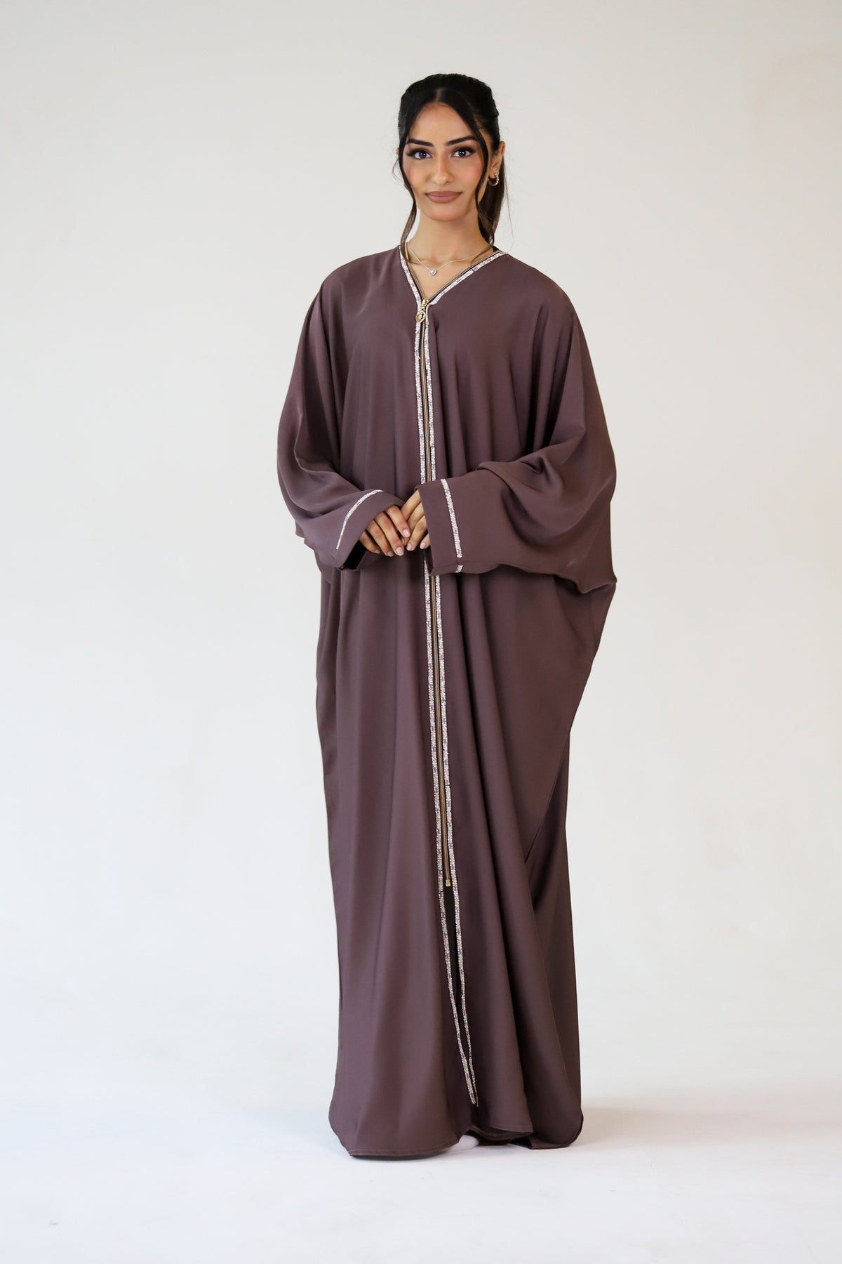 Elegant Zip Abaya