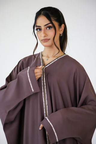 Elegant Zip Abaya